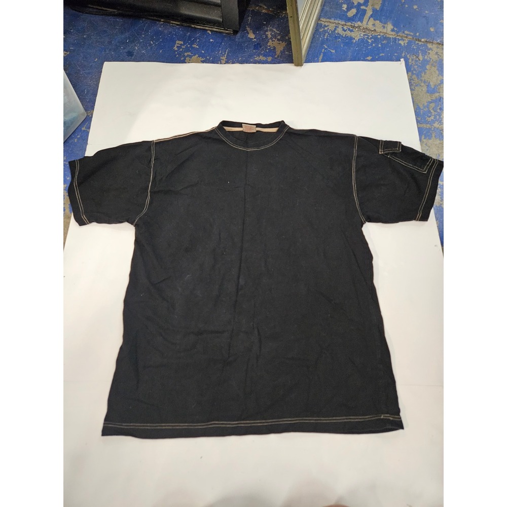 PJ Mark Speech on Streetwear Black T-Shirt Contrast Stitch Sleeve Pocket XL